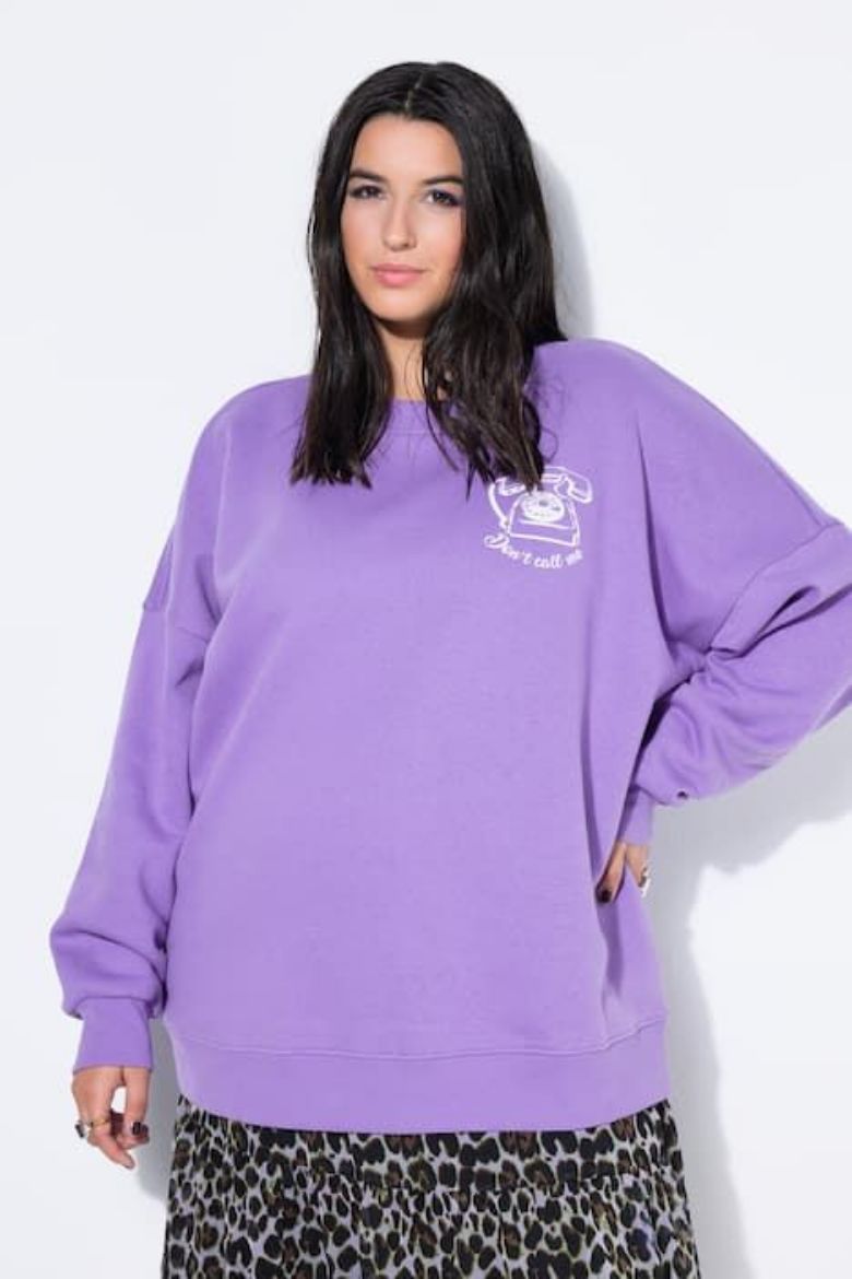 Plus size veliki brojevi Majica dugih rukava šireg kroja za punije