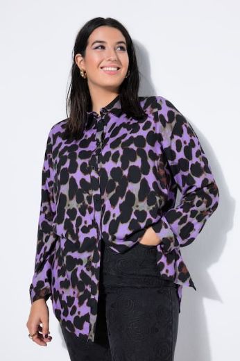 Plus size veliki brojevi Košulja dugih rukava dužeg kroja za punije