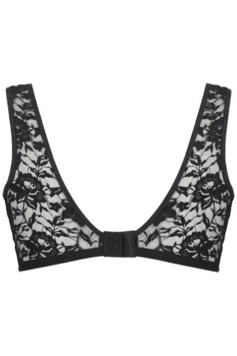 Plus size veliki brojevi Grudnjak bez žice s prozirnom čipkom za punije