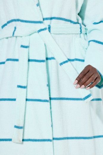 Plus size veliki brojevi Ogrtač na pruge za punije