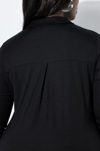 Plus size veliki brojevi Haljina midi 3/4 rukava za punije