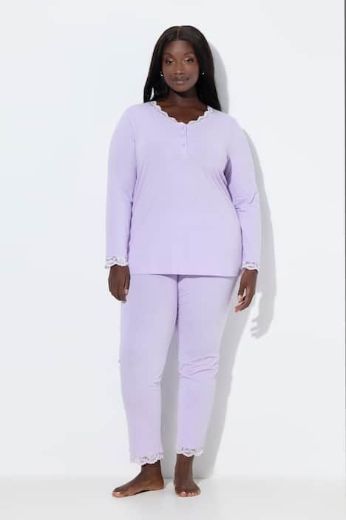 Plus size veliki brojevi Pidžama dugih rukava i dugih nogavica za punije