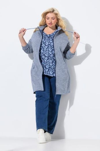 Plus size veliki brojevi Jakna od flisa s patentnim zatvaračem za punije