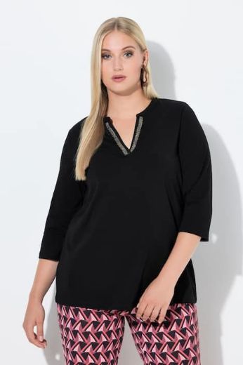 Plus size veliki brojevi Majica 3/4 rukava A kroja za punije