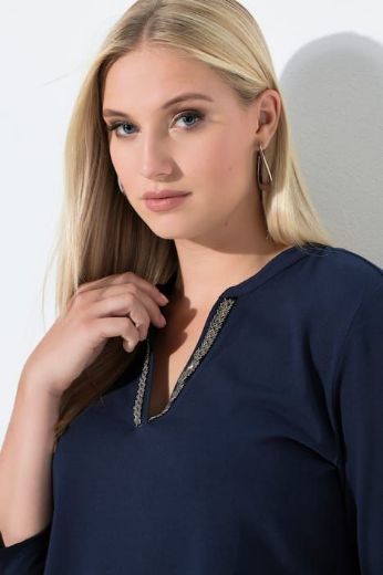 Plus size veliki brojevi Majica 3/4 rukava A kroja za punije