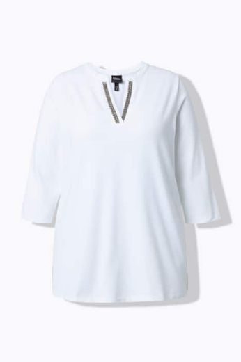 Plus size veliki brojevi Majica 3/4 rukava A kroja za punije