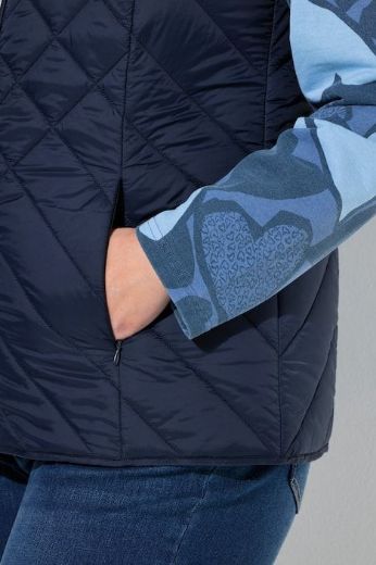 Plus size veliki brojevi Prsluk prošiveni povišenog ovratnika za punije