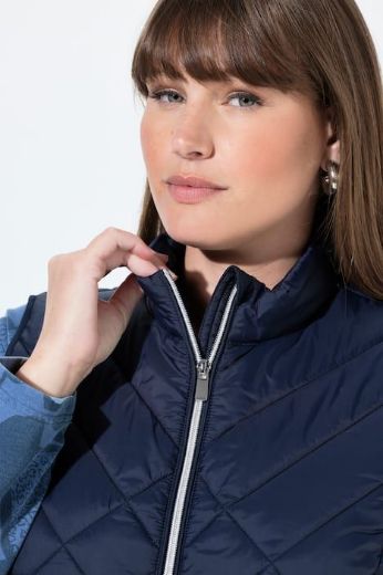 Plus size veliki brojevi Prsluk prošiveni povišenog ovratnika za punije