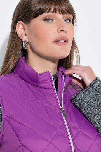 Plus size veliki brojevi Prsluk prošiveni povišenog ovratnika za punije