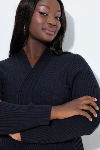 Plus size veliki brojevi Kardigan dugih rukava A kroja za punije