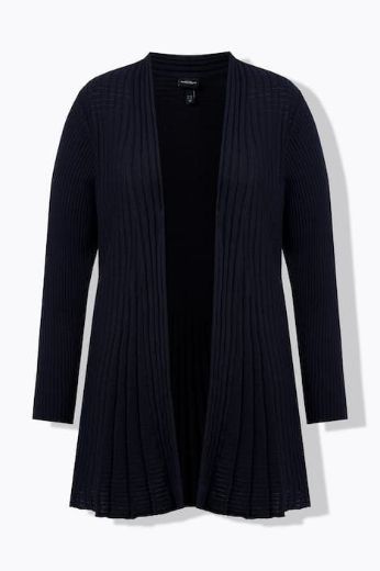 Plus size veliki brojevi Kardigan dugih rukava A kroja za punije