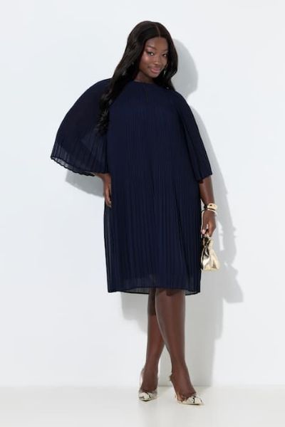 Veliki brojevi Haljina 3/4 rukava A kroja moda za punije