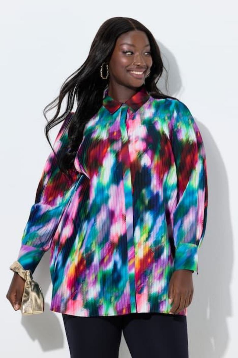 Plus size veliki brojevi Bluza dugih rukava A kroja za punije