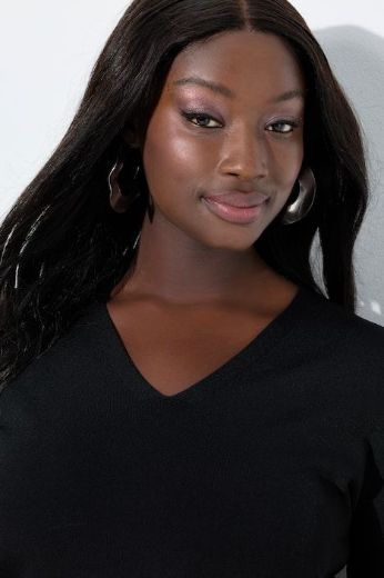 Plus size veliki brojevi Pulover kratkih rukava V ovratnika za punije