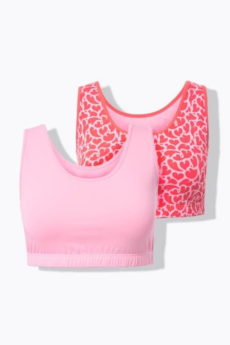 Plus size veliki brojevi Grudnjak bez žice širokih naramenica 2 komada za punije