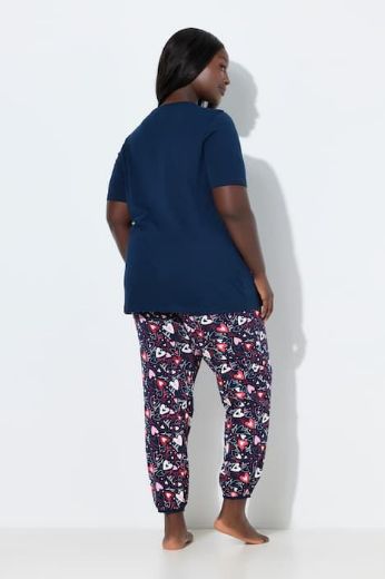 Plus size veliki brojevi Pidžama kratkih rukava i dugih nogavica za punije