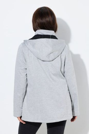 Plus size veliki brojevi Jakna od flisa s odvojivom kapuljačom za punije