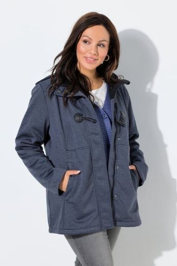 Plus size veliki brojevi Jakna od flisa s odvojivom kapuljačom za punije