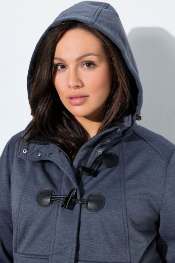 Plus size veliki brojevi Jakna od flisa s odvojivom kapuljačom za punije