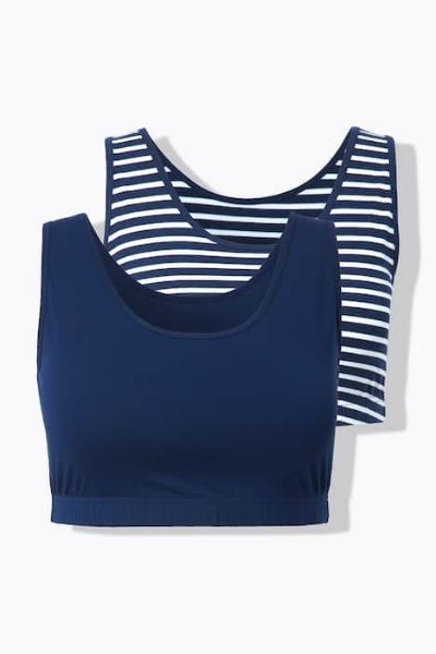 Veliki brojevi Grudnjak bez žice širokih naramenica 2 komada moda za punije