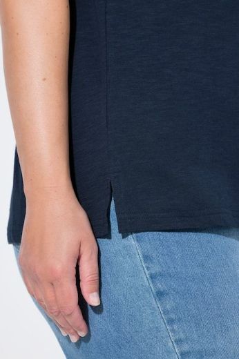 Plus size veliki brojevi Majica kratkih rukava V ovratnika za punije