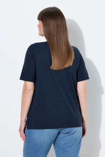 Plus size veliki brojevi Majica kratkih rukava V ovratnika za punije