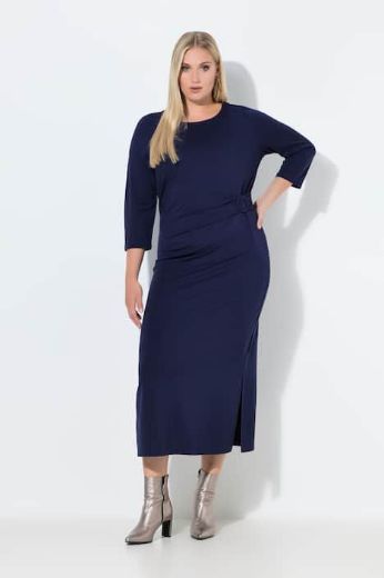 Plus size veliki brojevi Haljina midi 3/4 rukava za punije