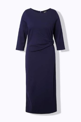 Plus size veliki brojevi Haljina midi 3/4 rukava za punije