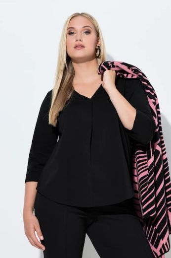 Plus size veliki brojevi Bluza 3/4 rukava A kroja za punije