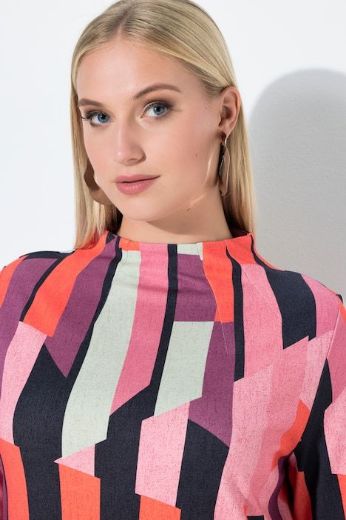 Plus size veliki brojevi Haljina midi 3/4 rukava A kroja za punije