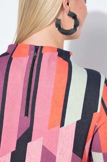 Plus size veliki brojevi Haljina midi 3/4 rukava A kroja za punije