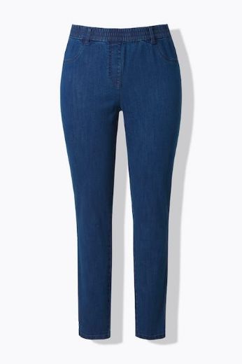 Plus size veliki brojevi Traperice uskih nogavica elastičnog struka za punije