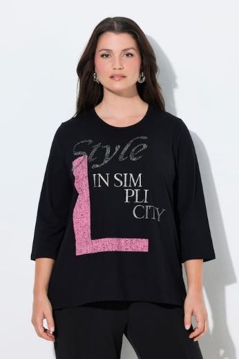 Plus size veliki brojevi Majica 3/4 rukava okruglog ovratnika za punije