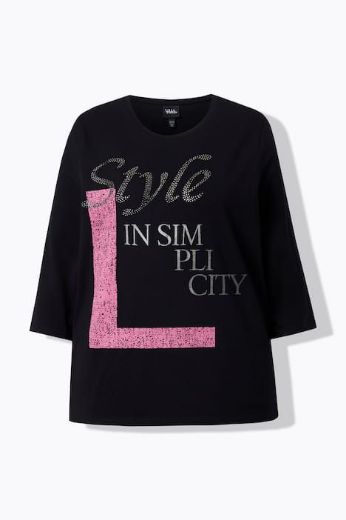 Plus size veliki brojevi Majica 3/4 rukava okruglog ovratnika za punije