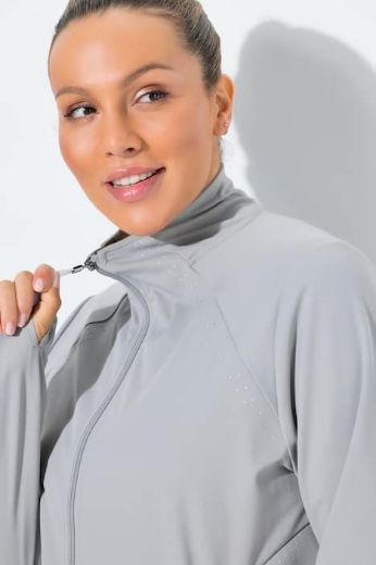 Plus size veliki brojevi Trenirka gornji dio s patentnim zatvaračem za punije