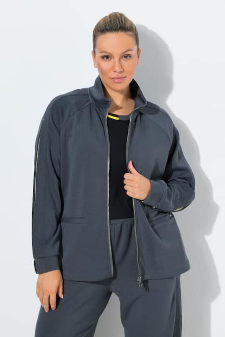 Plus size veliki brojevi Trenirka gornji dio s patentnim zatvaračem za punije