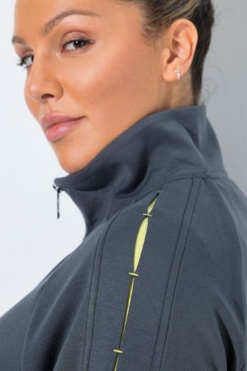 Plus size veliki brojevi Trenirka gornji dio s patentnim zatvaračem za punije