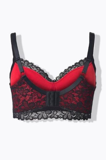 Plus size veliki brojevi Grudnjak bez žice s dodatkom ukrasne čipke za punije