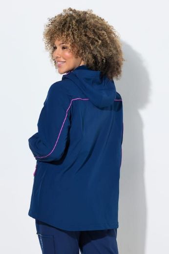 Plus size veliki brojevi Jakna s patentnim zatvaračem i kapuljačom za punije