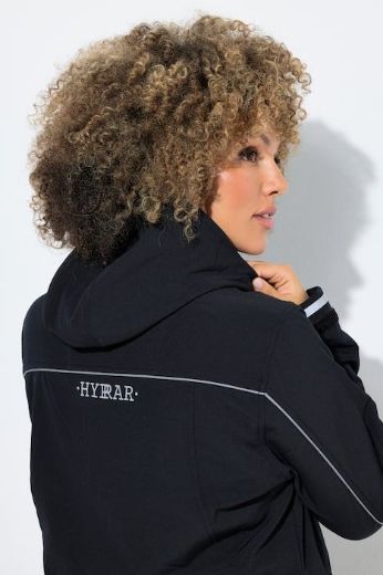 Plus size veliki brojevi Jakna s patentnim zatvaračem i kapuljačom za punije