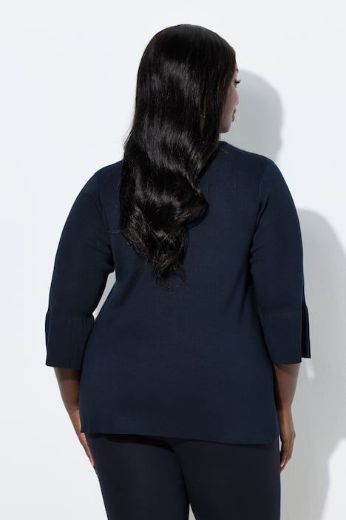 Plus size veliki brojevi Pulover 3/4 rukava V ovratnika za punije