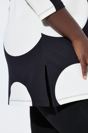 Plus size veliki brojevi Majica 3/4 rukava dužeg A kroja za punije