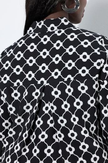 Plus size veliki brojevi Haljina midi 3/4 rukava A kroja za punije