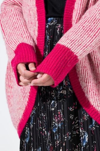 Plus size veliki brojevi Kardigan dugih rukava otvorenog kroja za punije