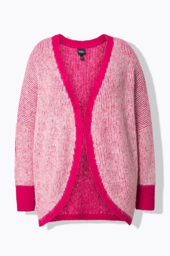 Plus size veliki brojevi Kardigan dugih rukava otvorenog kroja za punije