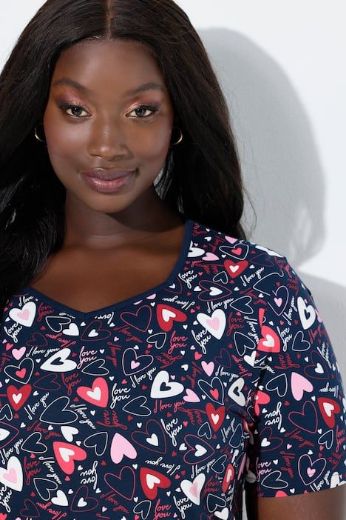 Plus size veliki brojevi Spavaćica kratkih rukava za punije