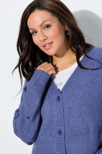 Plus size veliki brojevi Kardigan pleteni na kopčanje za punije