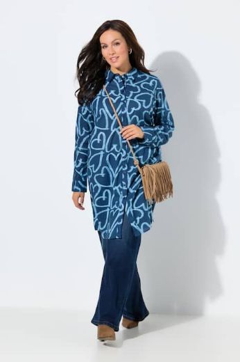 Plus size veliki brojevi Bluza dugih rukava dužeg kroja za punije