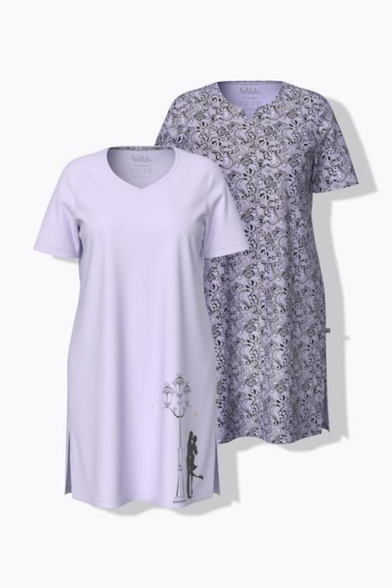 Plus size veliki brojevi Spavaćica kratkih rukava 2 komada za punije