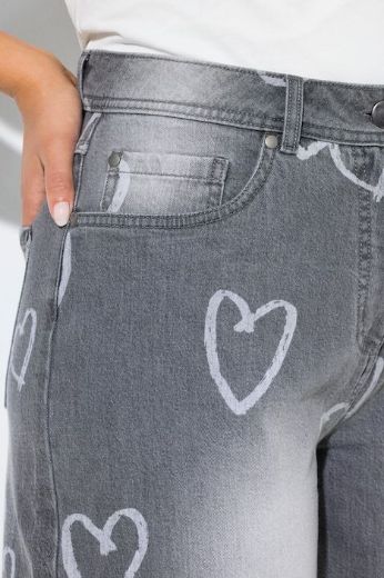 Plus size veliki brojevi Traperice širokih nogavica za punije